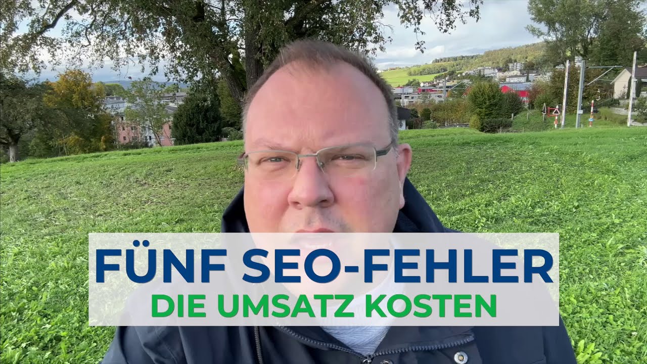 5 SEO-Fehler, die Dich Umsatz kosten - So löst Du sie!