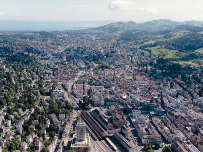 Luftaufnahme St. Gallen