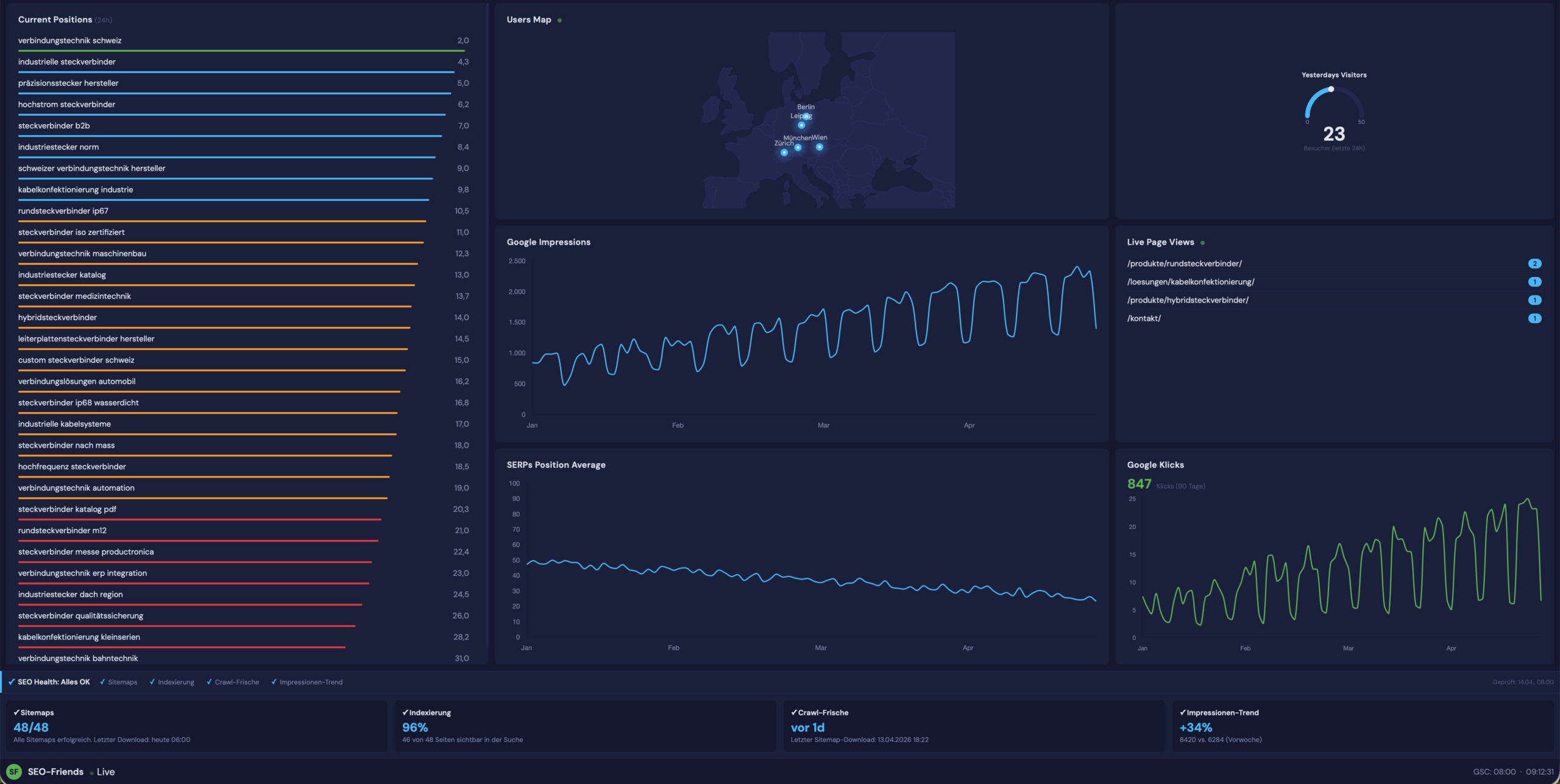 SEO-Dashboard Demo